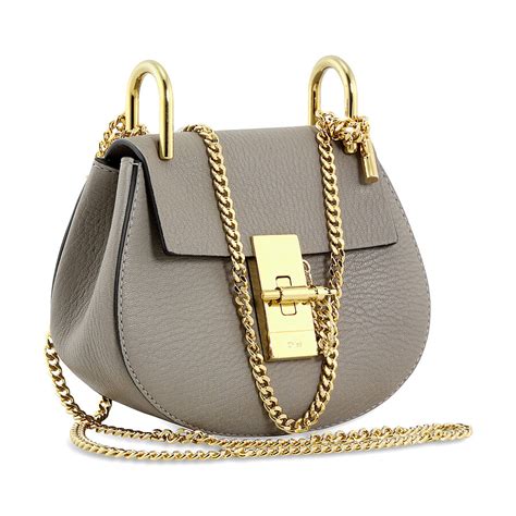 chloe drew bag grey|chloe drew bag size comparison.